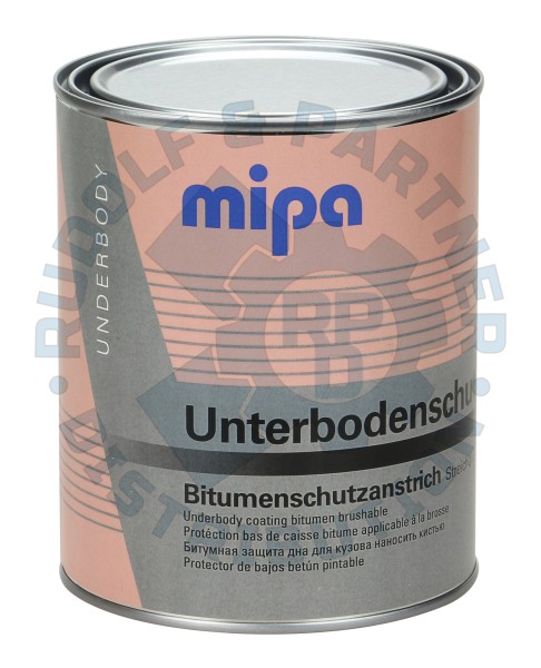Mipa Unterbodenschutz Streichqualität auf Bitumenbasis schwarz 1 l